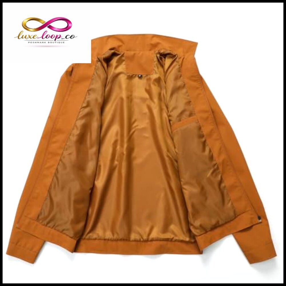 Lightweight Windbreaker Jacket Full Zip Golf Business Casual Modern Fit - Picture 6 of 7